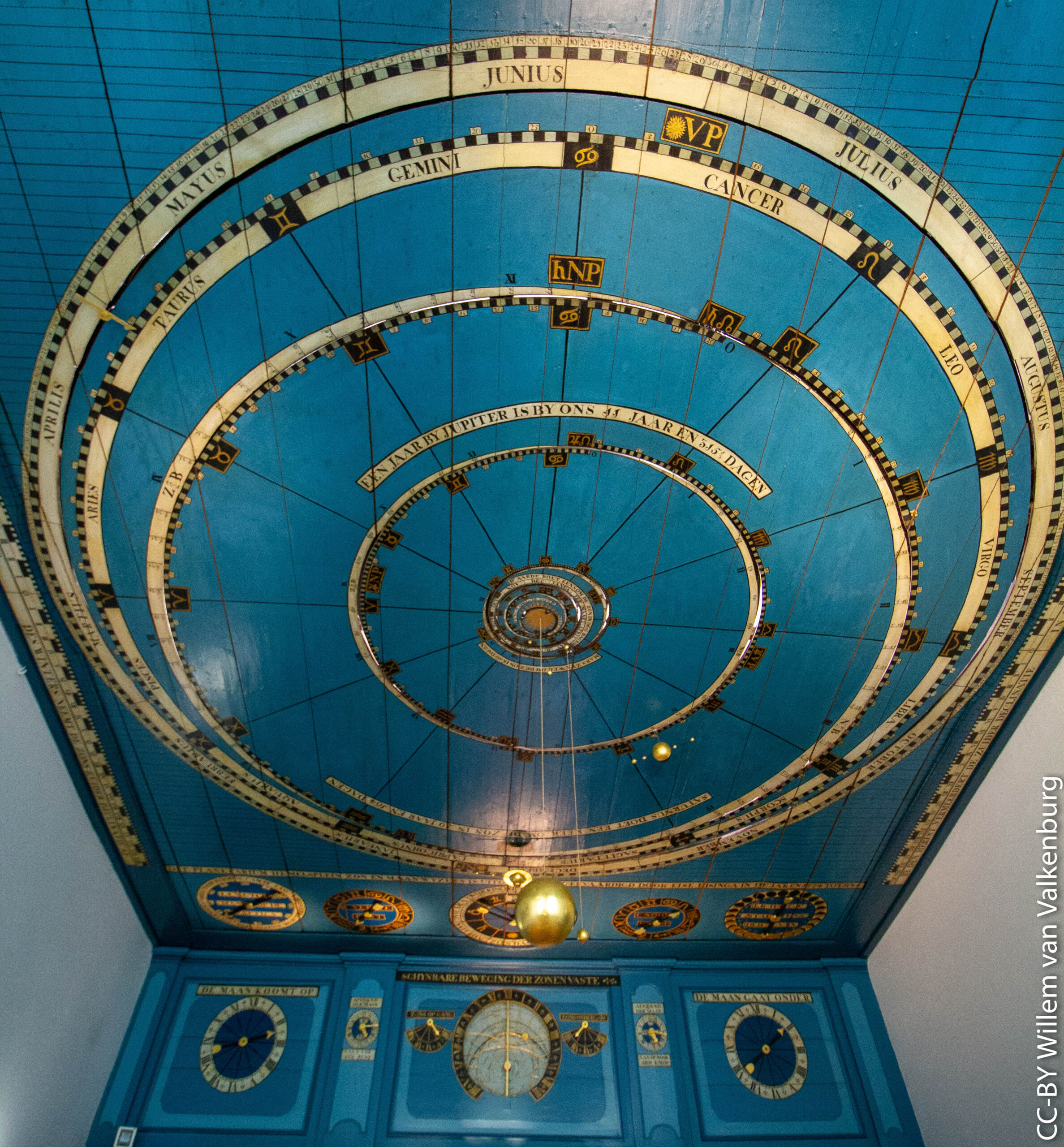 Eise Eisinga Planetarium in Franeker Willem van Valkenburg from Delft, Netherlands, CC BY 2.0, via Wikimedia Commons
